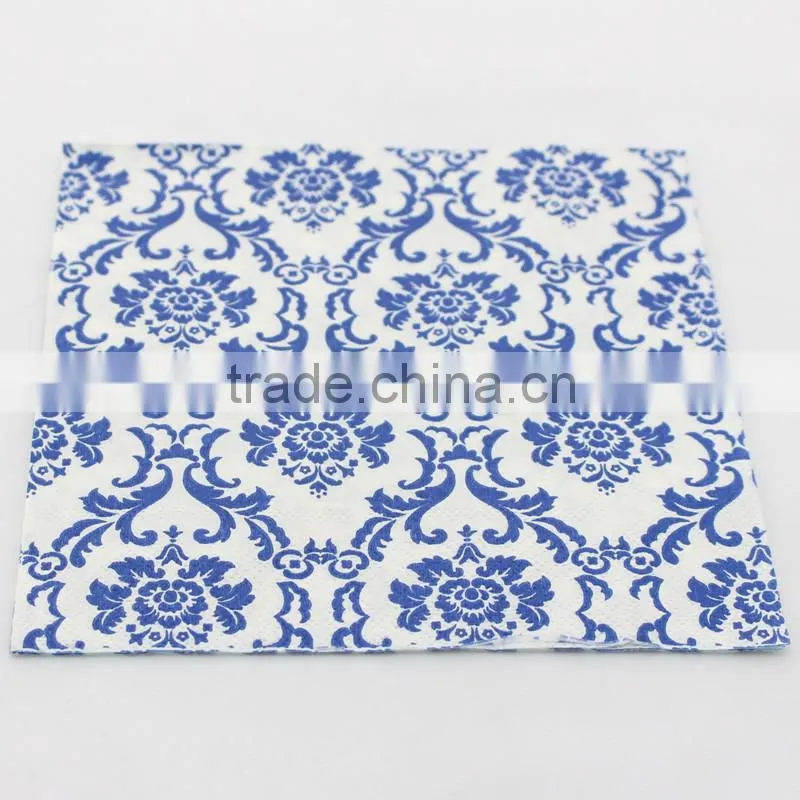 Black Crown Napkins Vintage Napkin Paper 100% Virgin Wood Tissue for Party Decoration Supplies
