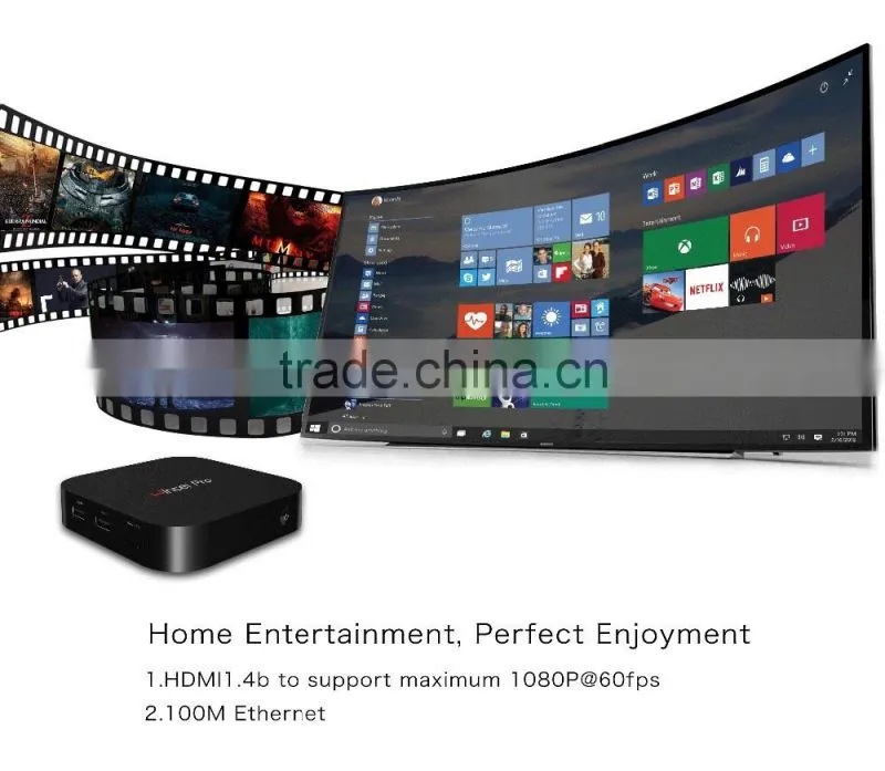 Vensmile 2016 wholesale W8 Pro Z8300 Wintel box mini pc