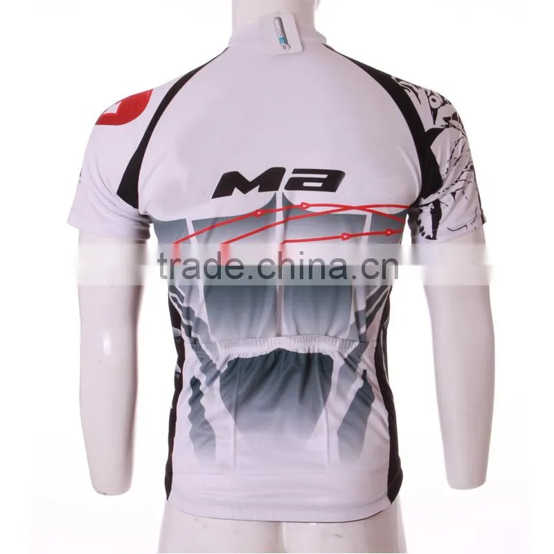 Adult Sublimation high quality 100% polyester cycling jersey sublimation sublimation cycling cloth