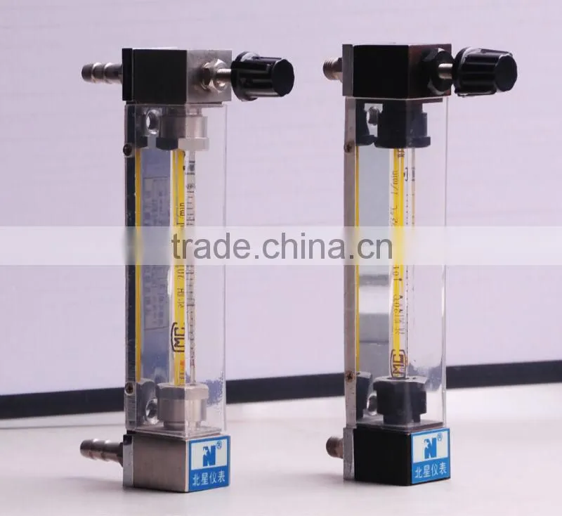 LZB cheap flow meter with thread connection/glass rotameter