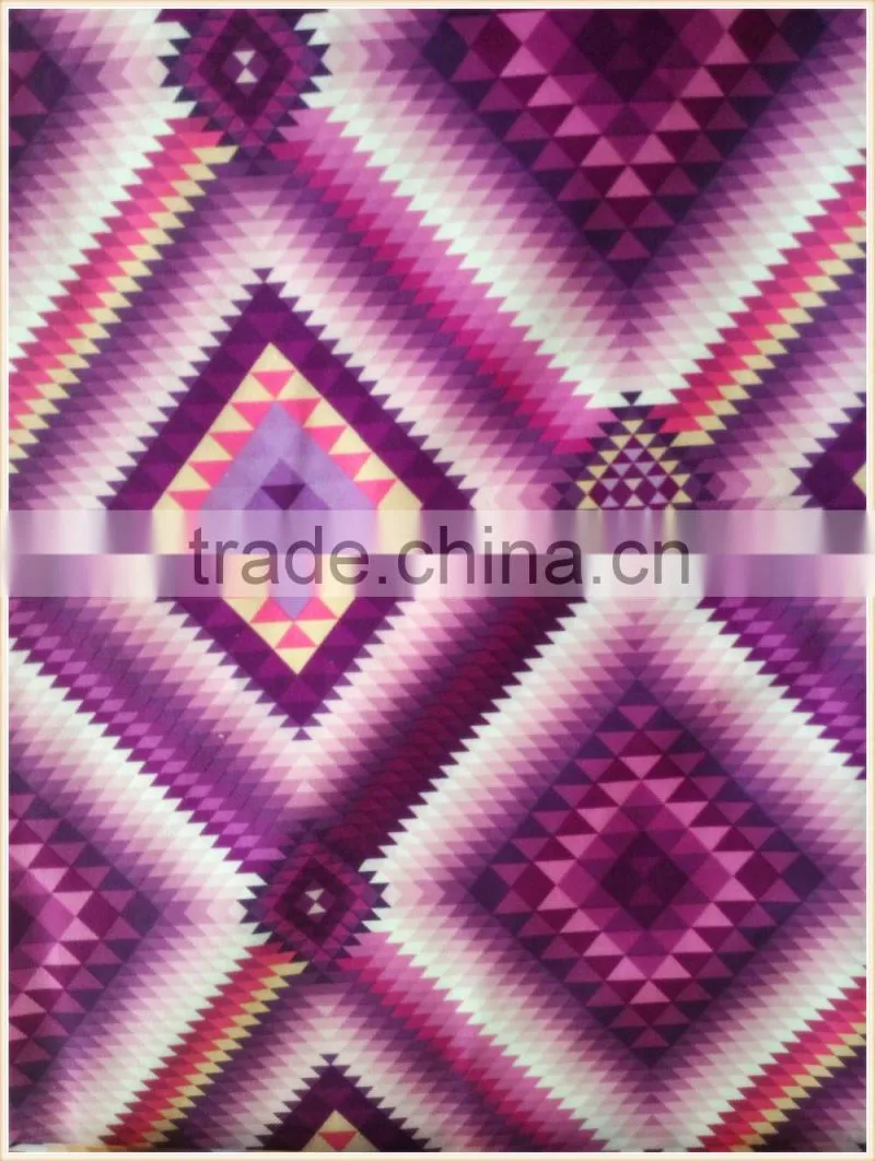 2016 New high quality printing transfer paper fabric with geometric figure design
