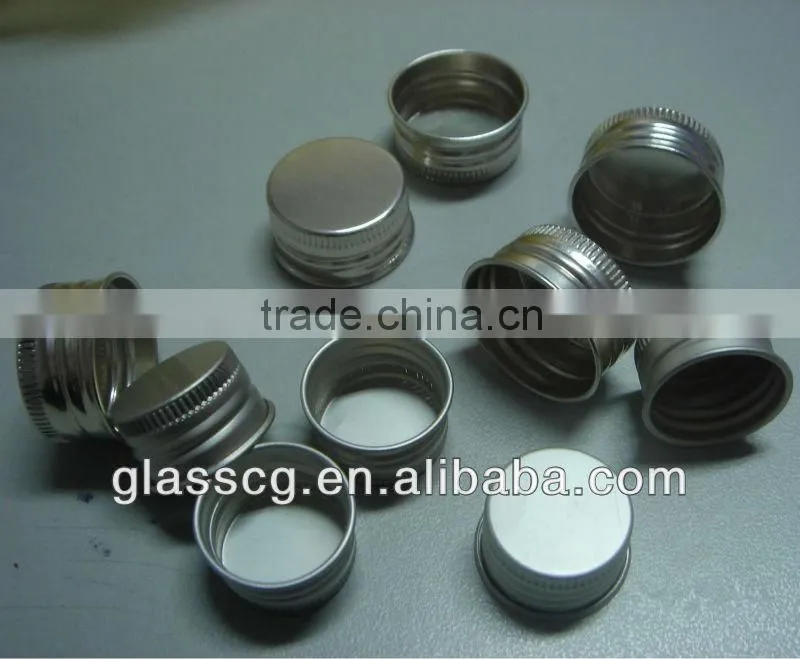 Glass bottle caps aluminum screw cap for sale paypal accept
