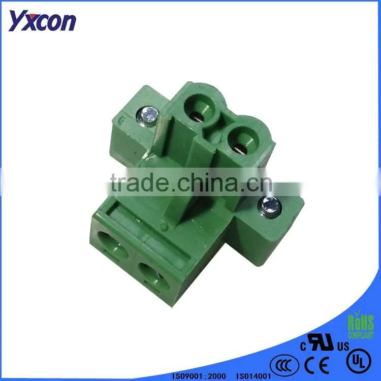 two poles green color wire to board connector Terminal Block