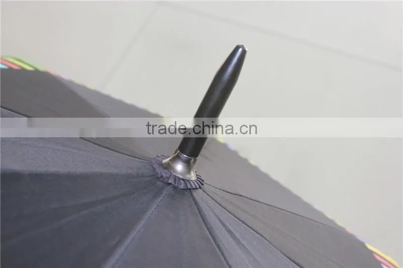 black auto open EVA handle man umbrellas