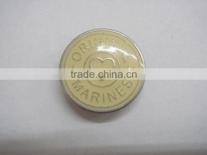 15mm custom make heart metal snap button for garment