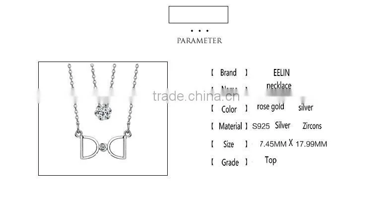 Two layers 925 silver choker necklace