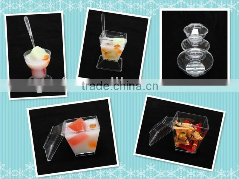 new design and popular square disposable plastic cake toppers