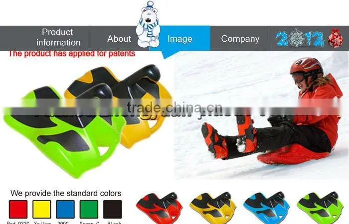 kids outdoor plastic ski sleigh