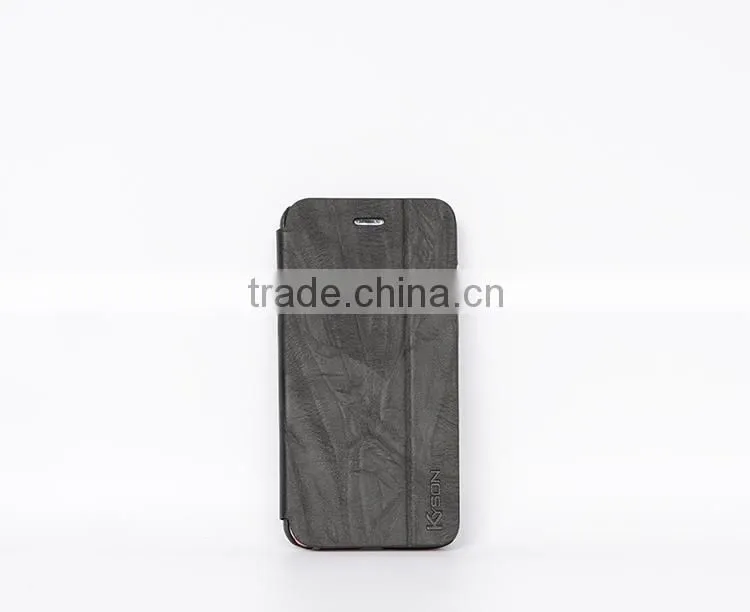 Slim leather cover for 6S with edge oil, oil case with logo