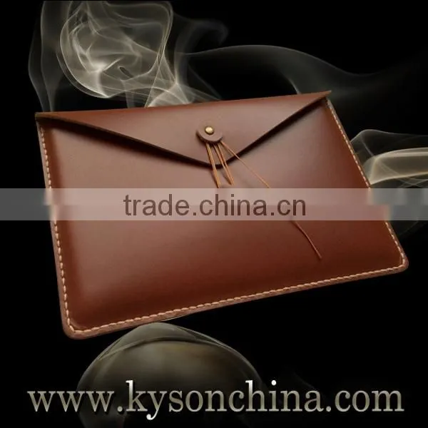 Top standing leather pouch for for apple ipad envelope case, hot tablet parts