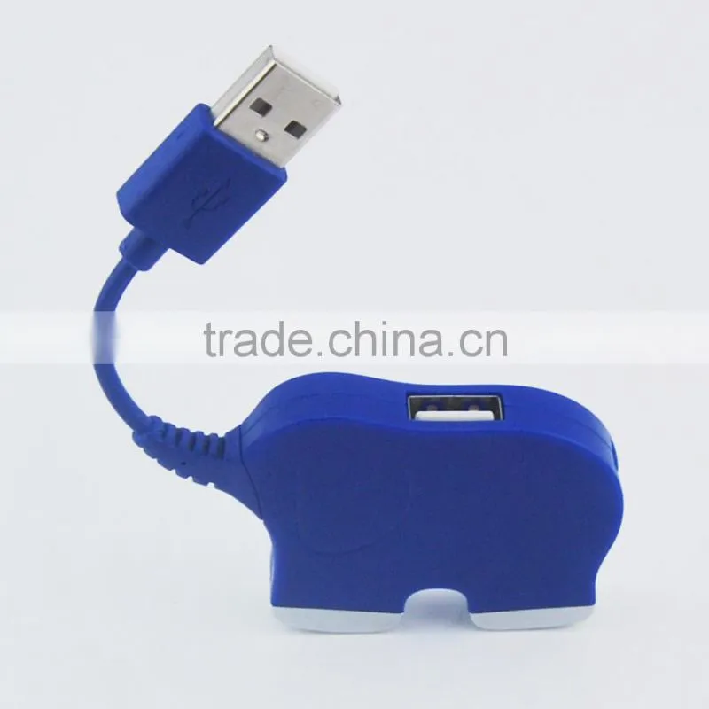 2015 Animal shape 4 port mini usb hub usb 2.0 /3.0 hub