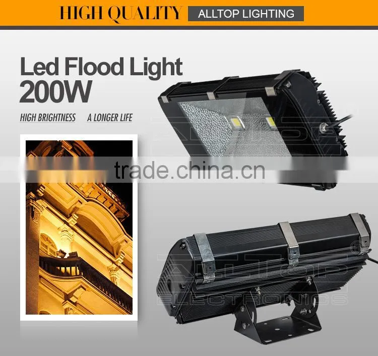 Outdoor IP67 waterproof bridgelux cob led floodlight 200w