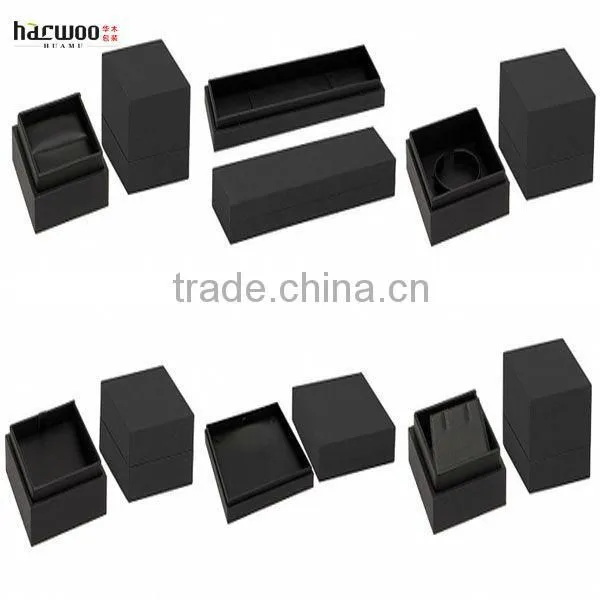 Recycled Cardboard Cufflink Case,Black Jewelry Case