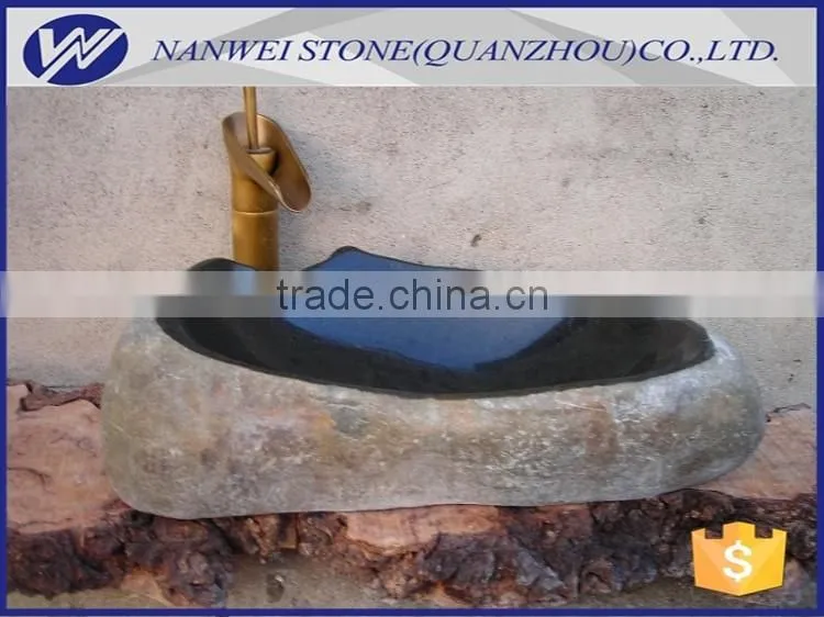 Good quality river stone basin