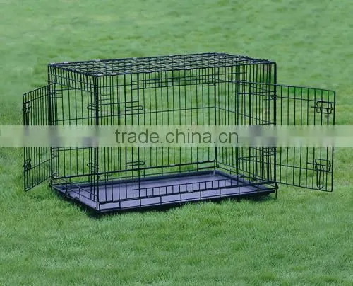 Pet Dog Wire Cage With Two Doors