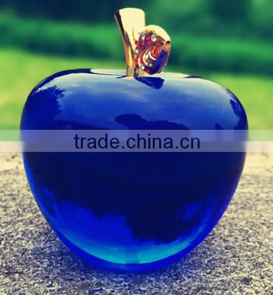 Fashion K9 Colorful Crystal Apple For Wedding Gift