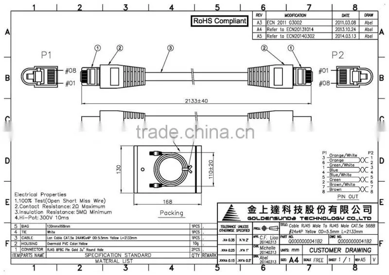 Taiwan OEM ODM Custom Assembly Cable