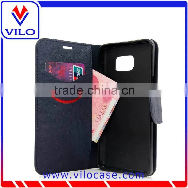 smart leather phone case for samsung note 5 /Card slot Leather flip case for Samsung Note 5