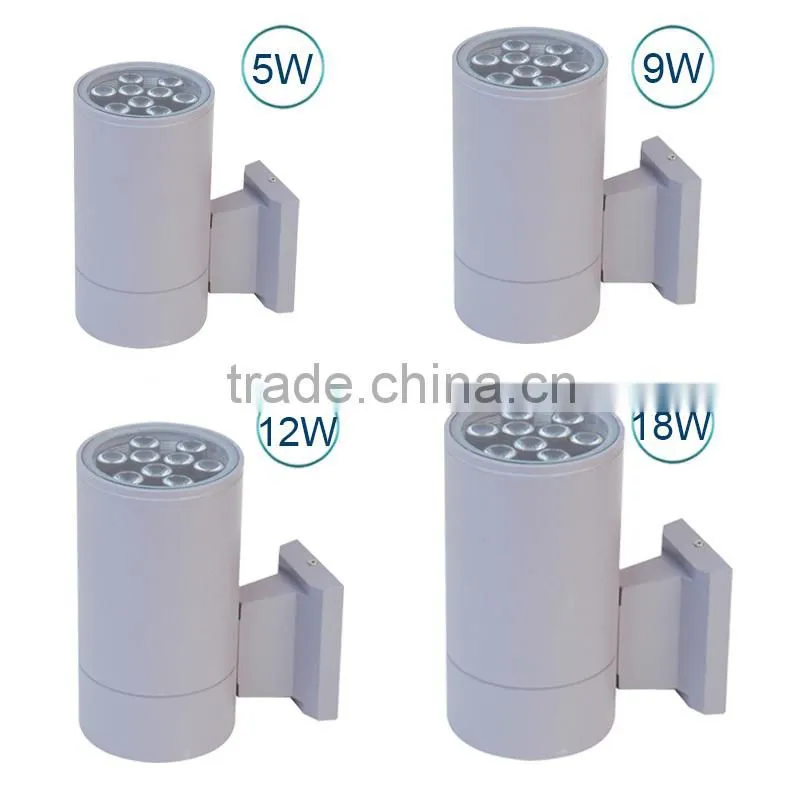 2016 Newest Design up and down led Light 6w 10w 18w 24w 36w outdoor wall light for garden yard lawn hotel