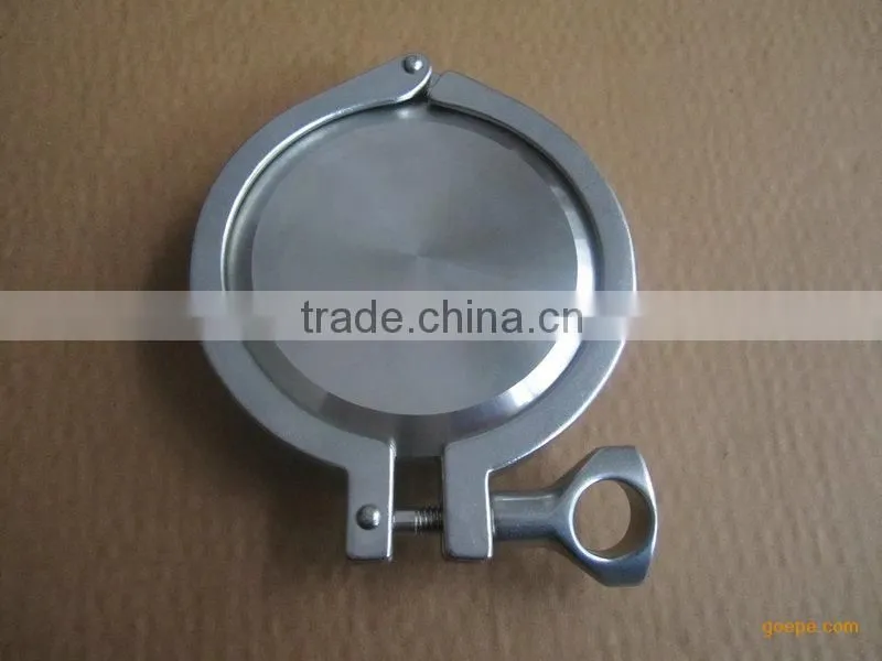 SS304 SS316L sanitary blind cap/blank+ferrule+gasket whole clamp set