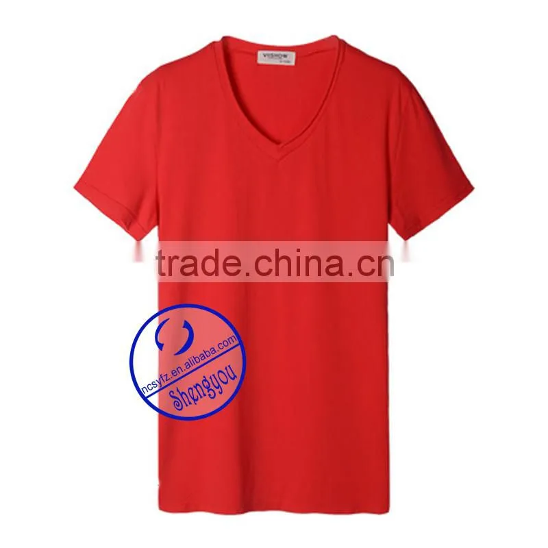 Custom colored 100% cotton mens tshirt