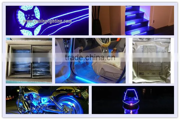 12V 24V 60 LEDs/Meter Waterproof 3528 Strip Light LED Blue Color