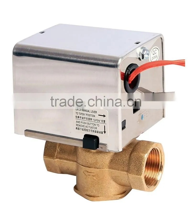 SR201 HVAC AC24V 110V 220V motorized ball valve for FCU control