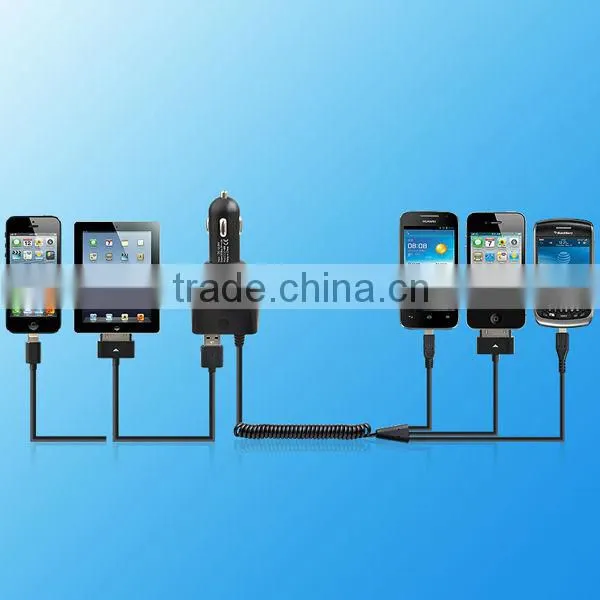 New items !! Electric Type and Mobile Phone Use multi usb ports car charger