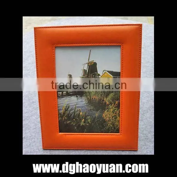 2013 new 5"x7" Standard leather fashion Picture Frame for promotion