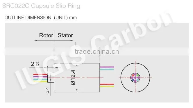 SRC012C High Performance Professional Supplier Capsule Slip Ring