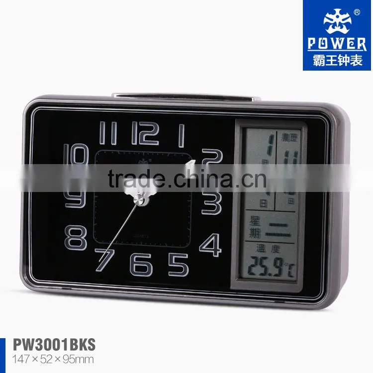 New Alarm clock with LCD & Light Snooze light alarm clock with light sensor