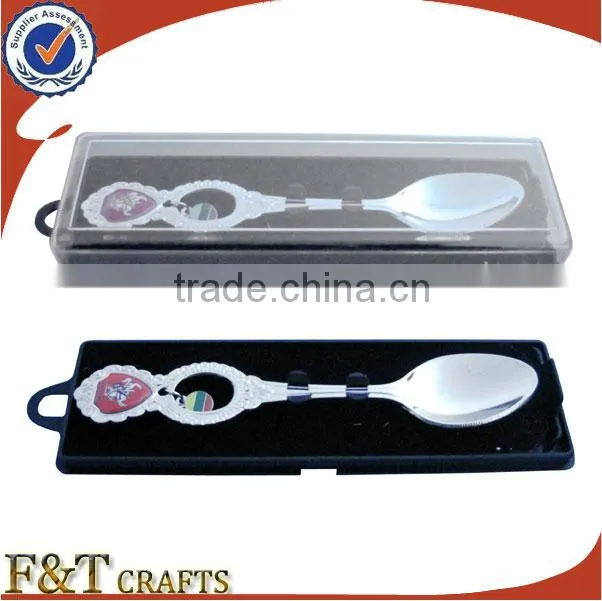 advertising event gifts iron and chrome new printed souvenir spoon