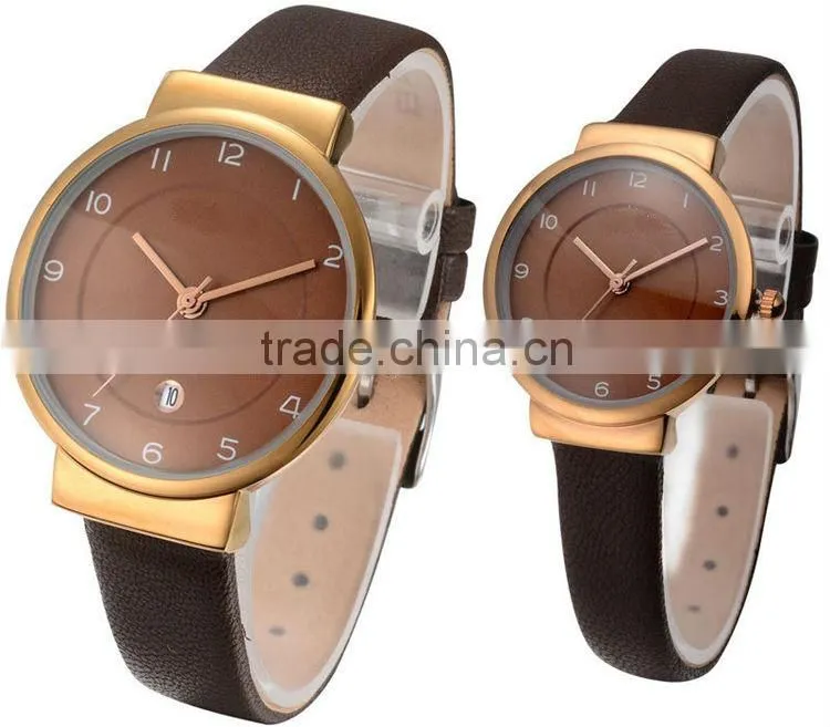 mixed four color leather strap rose gold watches shenzhen watch factory offer Japan quartz movt