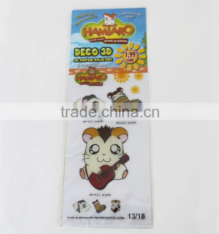 ECO-friendly Non-toxic 3d pvc epoxy sticker,room decoration custom epoxy sticker