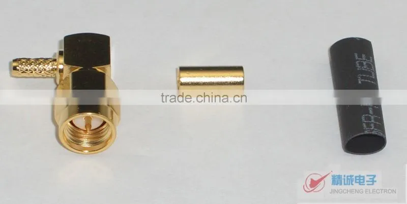 SMA-C-JW1.5,Male,right angle,crimp for RG174 or RG316;