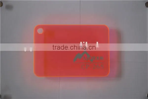 Plexiglass different fluorescencent color acrylic sheet