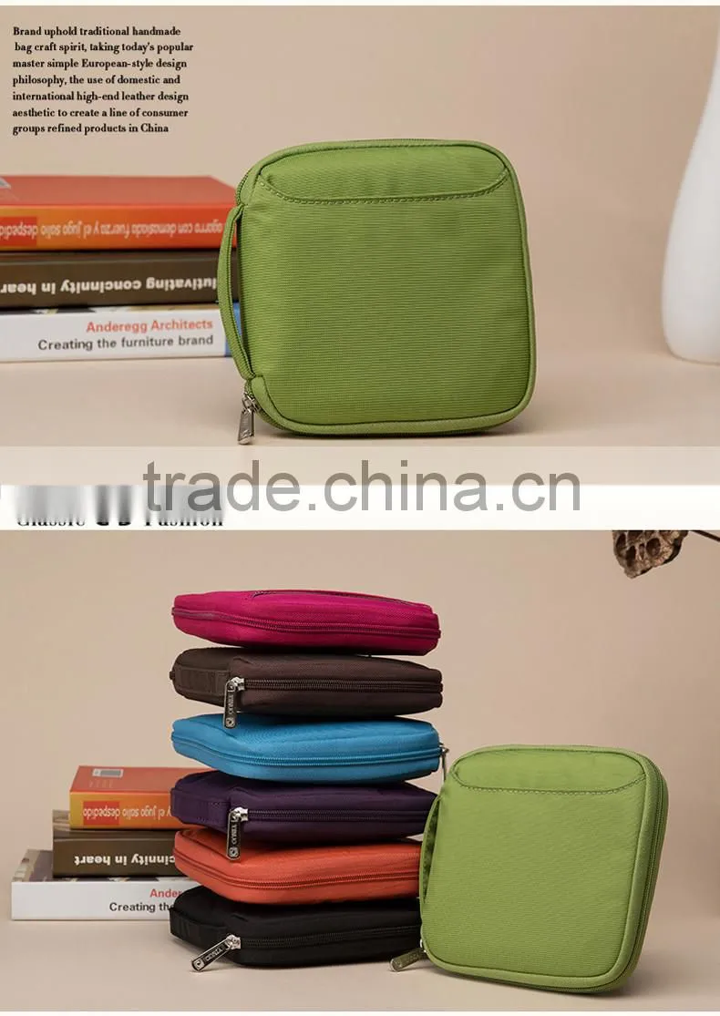 Waterproof anti-scratch professional logo printed nylon cd case