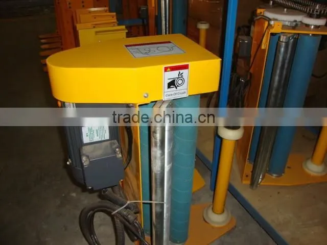 YK1650F-CS Semi-automatic Pallet Stretch Top Press/Plantform Film Wrapping Machine In logistic industry