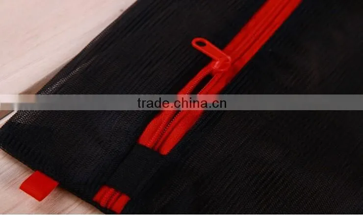 YIWU RODA 100%polyester embroidery black durable laundry bag