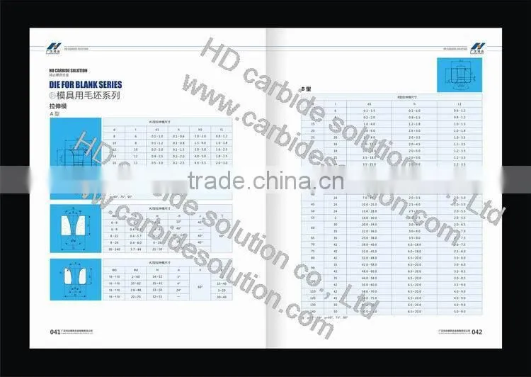 Tungsten carbide /Cemented carbide Dies Blanks