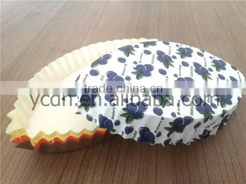 tree leaf shape Greaseproof Paper muffin cake cup for Packing