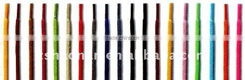 High quality fashion customized flat waxed shoelaces