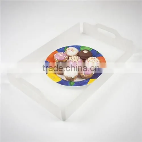 high polish customized acrylic trays wholesale/acrylic serving tray/acrylic tray for food and cosmetic
