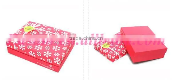 Merry christmas snowflake printed rectangle 3 sizes christmas gift box