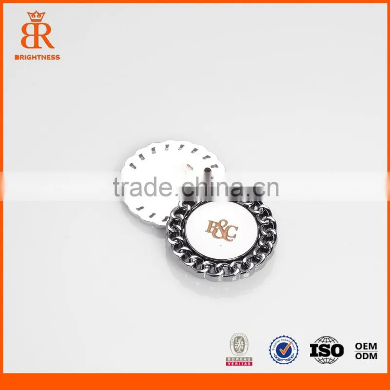 OEM ODM Embossed Metal labels Fashion Metal Label Metal Brand Logo Label