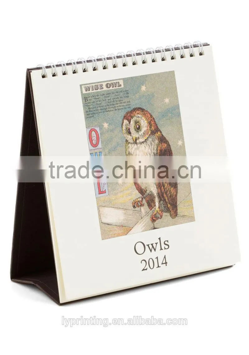 High Quality Desk Calendar Printing , Large Size Wall Calendar Printing