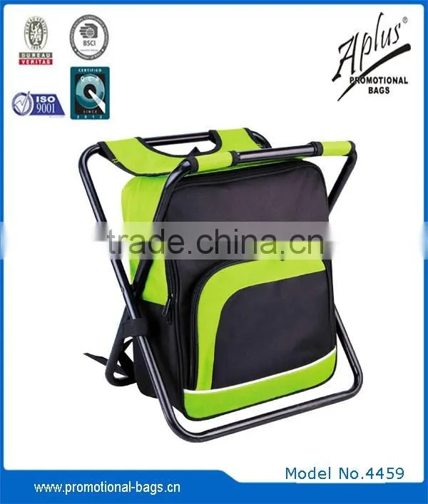 owning chair and folding cooler backpack