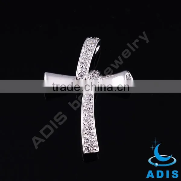 Silver 925 pendants for jewelry with shining zircons