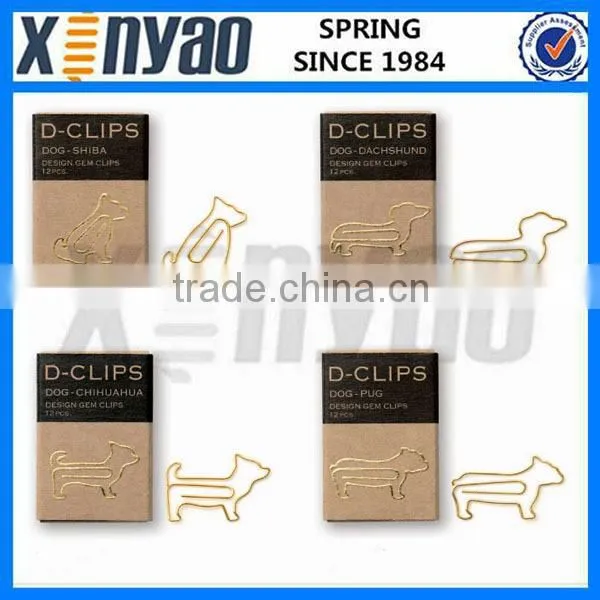 2015 big promotion customer logo lovely clover shape paper clip