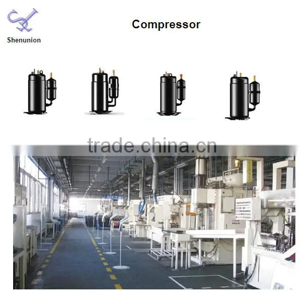 Rotary compressor for housing and commercial air conditioners